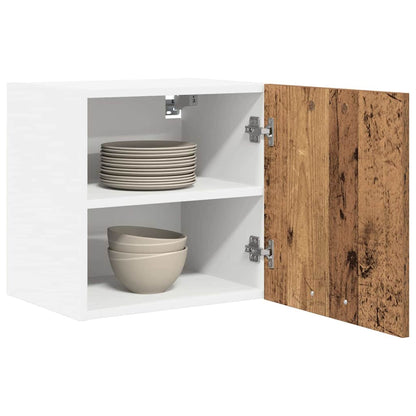 Hanging Cabinet with Storage Old Wood and White 40 x 31 x 40 cm