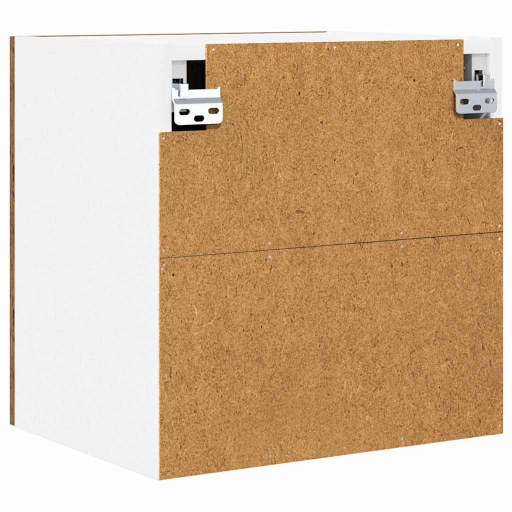 Hanging Cabinet 2 pcs Old Wood and White 40 x 31 x 40 cm