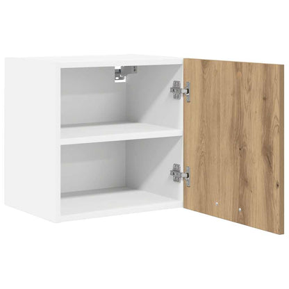Hanging Cabinet Artisan Oak and White 40 x 31 x 40 cm