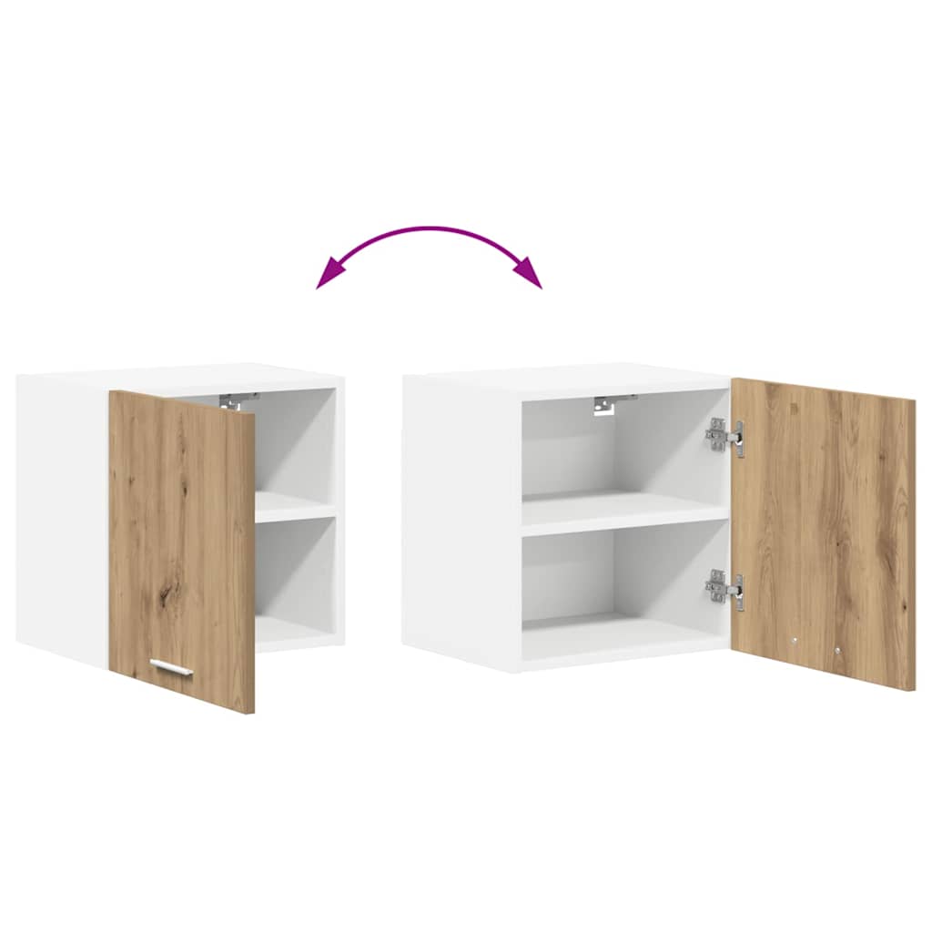 Hanging Cabinet Artisan Oak and White 40 x 31 x 40 cm