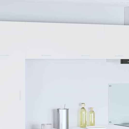 Hanging Cabinet 2 pcs White Engineered Wood