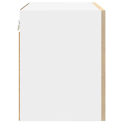 Hanging Cabinet Sonoma Oak and White 50 x 31 x 40 cm