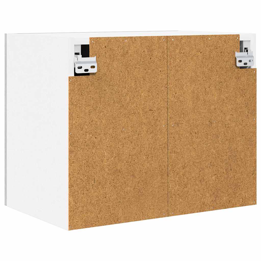 Hanging Cabinet with Door Grey Sonoma and White 50 x 31 x 40 cm