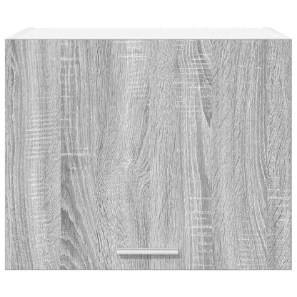 Hanging Cabinet with Door Grey Sonoma and White 50 x 31 x 40 cm