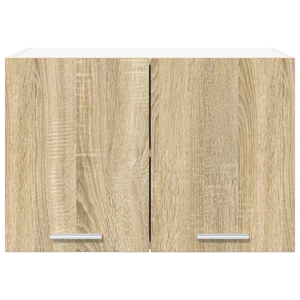 Hanging Cabinet 2 pcs Sonoma Oak and White 60 x 31 x 40 cm