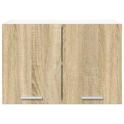 Hanging Cabinet 2 pcs Sonoma Oak and White 60 x 31 x 40 cm