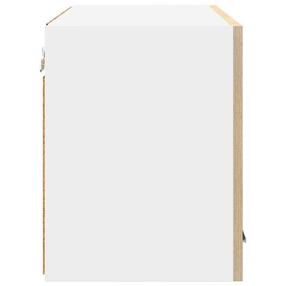 Hanging Cabinet 2 pcs Sonoma Oak and White 60 x 31 x 40 cm