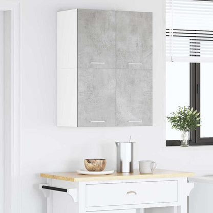 Hanging Cabinet Concrete Grey and White 60 x 31 x 40 cm
