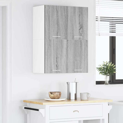 Hanging Cabinet Grey Sonoma and White 60 x 31 x 40 cm