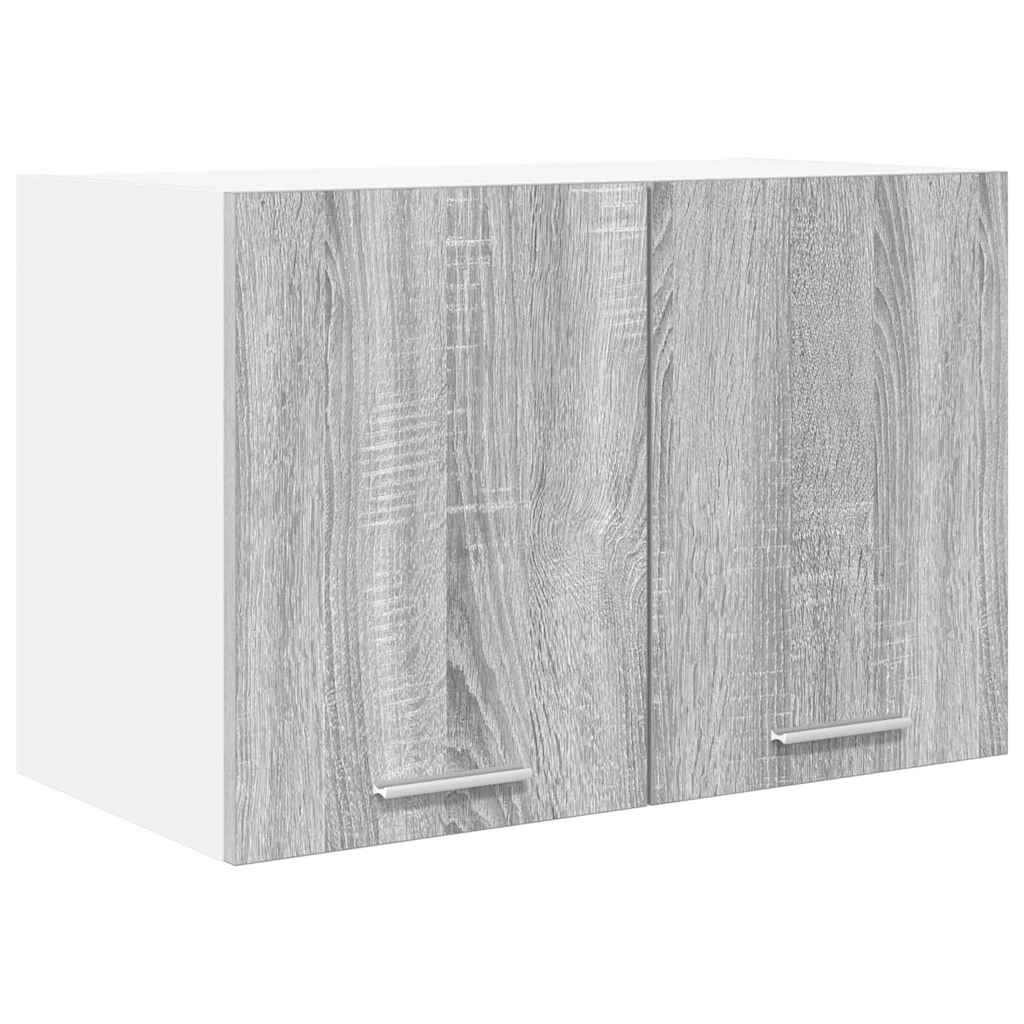Hanging Cabinet Grey Sonoma and White 60 x 31 x 40 cm