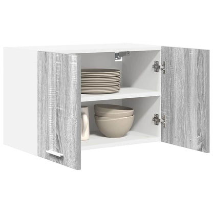 Hanging Cabinet Grey Sonoma and White 60 x 31 x 40 cm