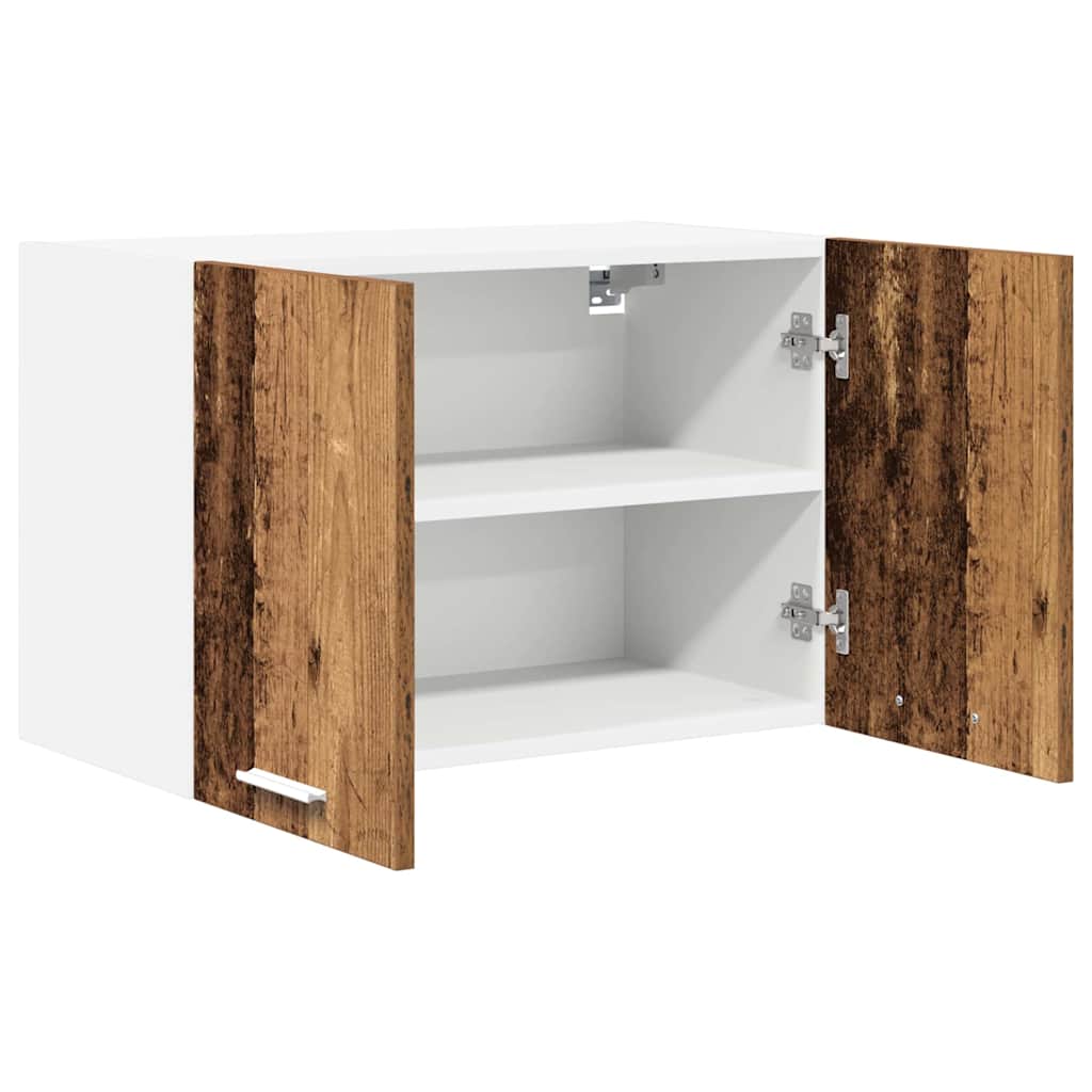 Hanging Cabinet with Storage Old Wood and White 60 x 31 x 40 cm
