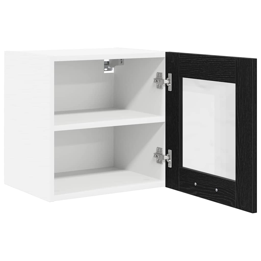 Hanging Cabinet Black Oak 40 x 31 x 40 cm Engineered Wood