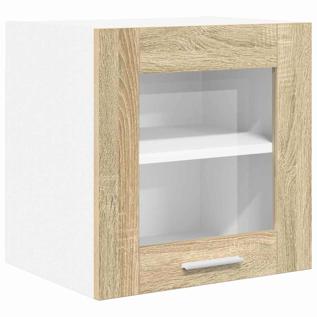 Hanging Cabinet with Storage 2 pcs Sonoma Oak 40 x 31 x 40 cm