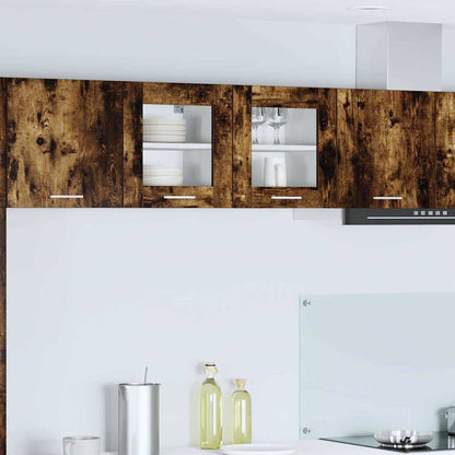 Hanging Cabinet with Storage 2 pcs Smoked Oak 40 x 31 x 40 cm