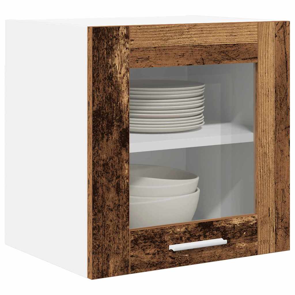 Hanging Cabinet 2 pcs Old Wood Engineered Wood