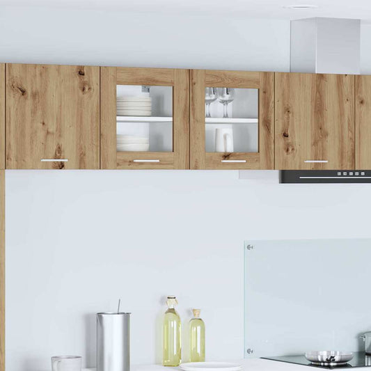 Hanging Cabinet 2 pcs Artisan Oak Engineered Wood