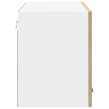 Hanging Cabinet Sonoma Oak and White 80 x 31 x 40 cm