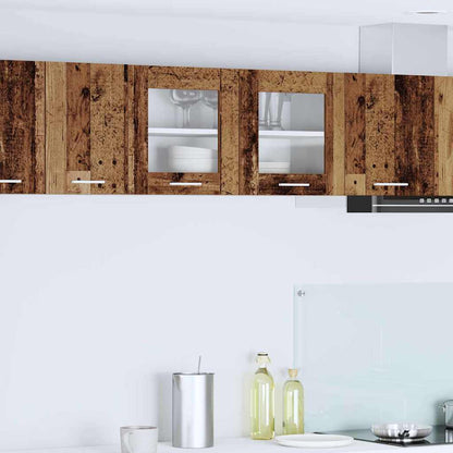 Hanging Cabinet with Storage Old Wood and White 80 x 31 x 40 cm