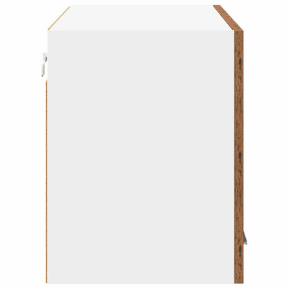 Hanging Cabinet with Storage Old Wood and White 80 x 31 x 40 cm