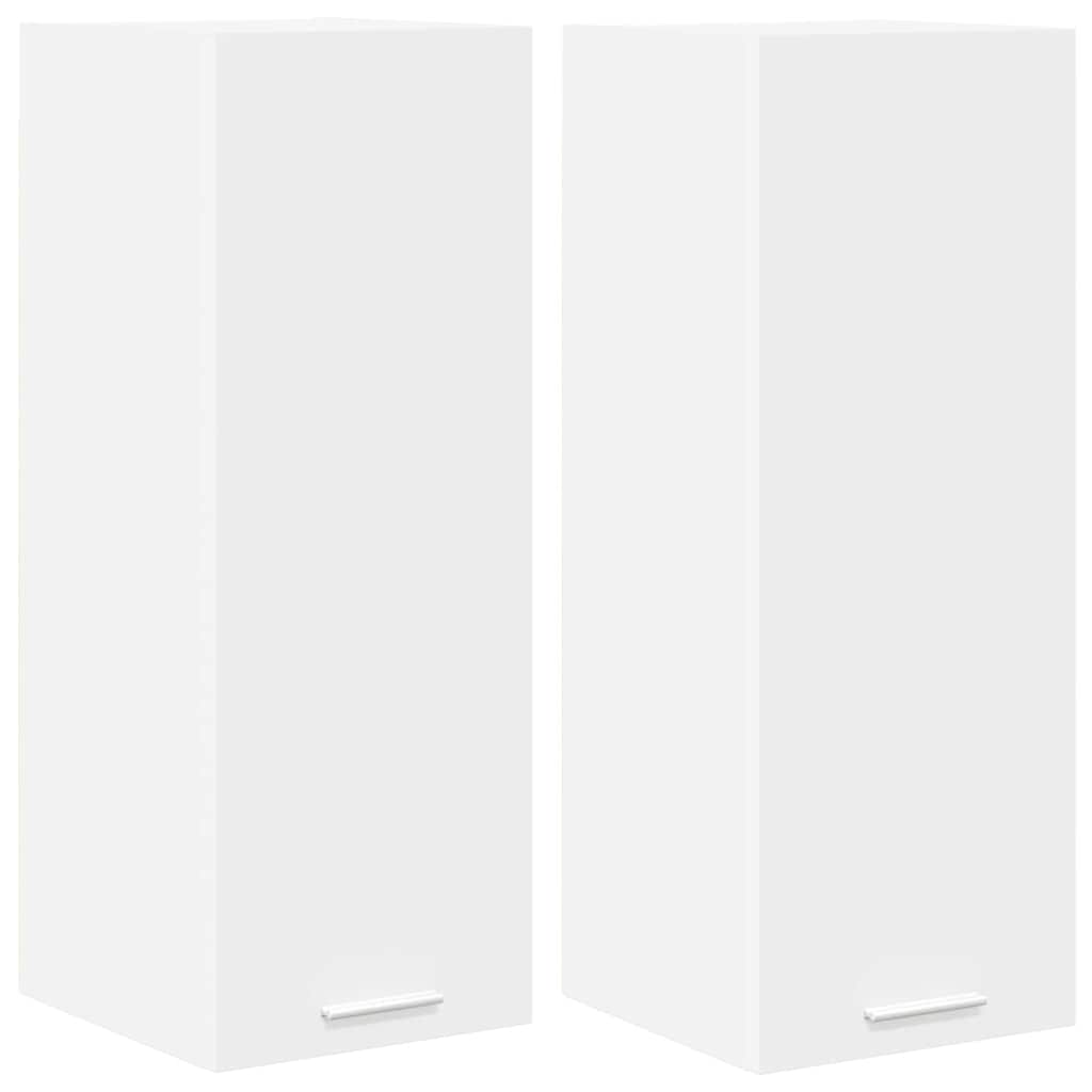 Hanging Cabinet 2 pcs White 30 x 31 x 80 cm Engineered Wood