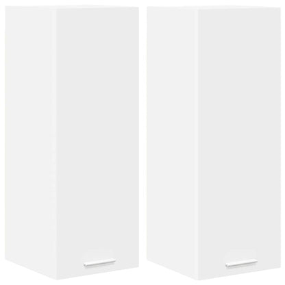 Hanging Cabinet 2 pcs White 30 x 31 x 80 cm Engineered Wood