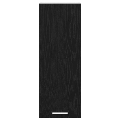 Hanging Cabinet 2 pcs Black Oak and White 30 x 31 x 80 cm