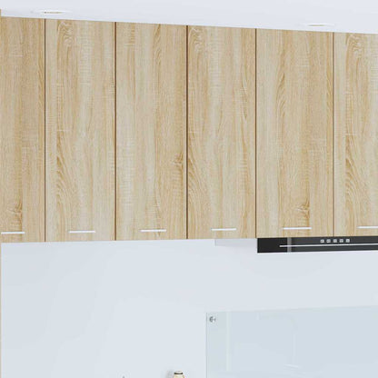 Hanging Cabinet 2 pcs Sonoma Oak and White 30 x 31 x 80 cm