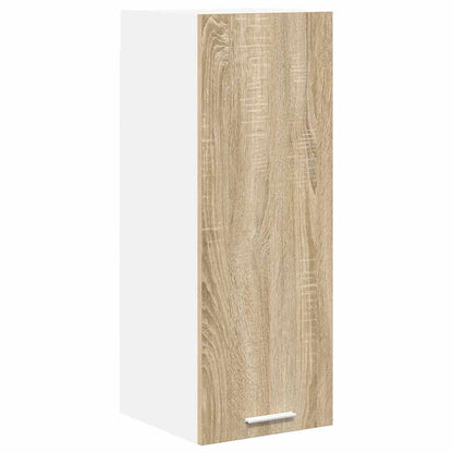 Hanging Cabinet 2 pcs Sonoma Oak and White 30 x 31 x 80 cm