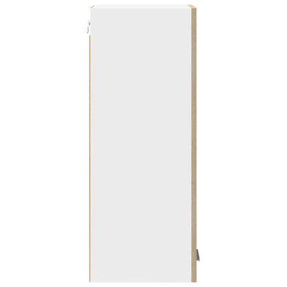 Hanging Cabinet 2 pcs Sonoma Oak and White 30 x 31 x 80 cm