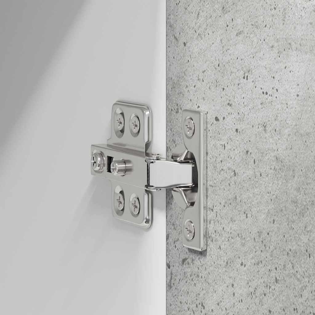 Hanging Cabinet Concrete Grey and White 30 x 31 x 80 cm