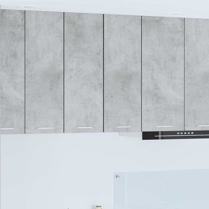 Hanging Cabinet Concrete Grey and White 30 x 31 x 80 cm