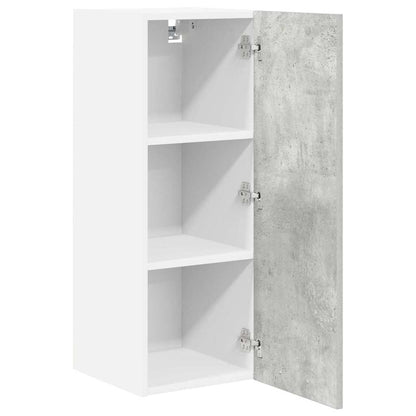 Hanging Cabinet Concrete Grey and White 30 x 31 x 80 cm