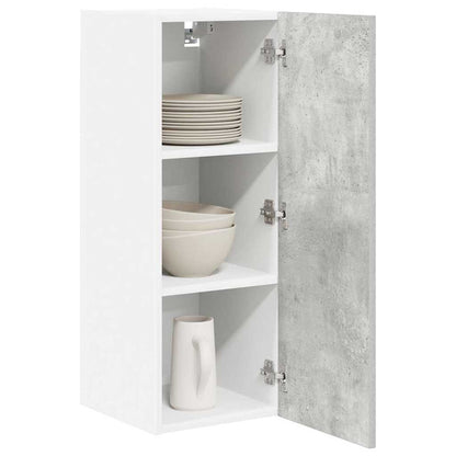 Hanging Cabinet Concrete Grey and White 30 x 31 x 80 cm