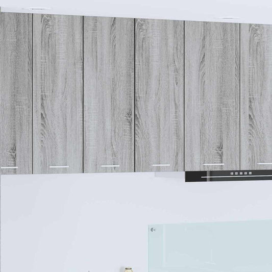 Hanging Cabinet Grey Sonoma and White 30 x 31 x 80 cm