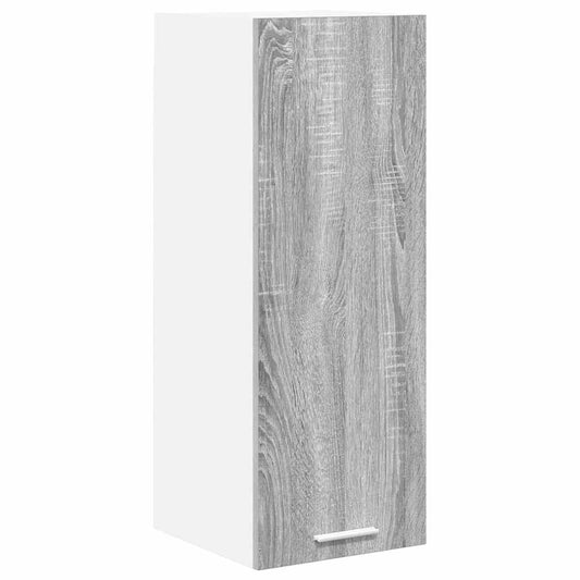 Hanging Cabinet Grey Sonoma and White 30 x 31 x 80 cm