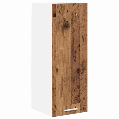 Hanging Cabinet 2 pcs Old Wood and White 30 x 31 x 80 cm