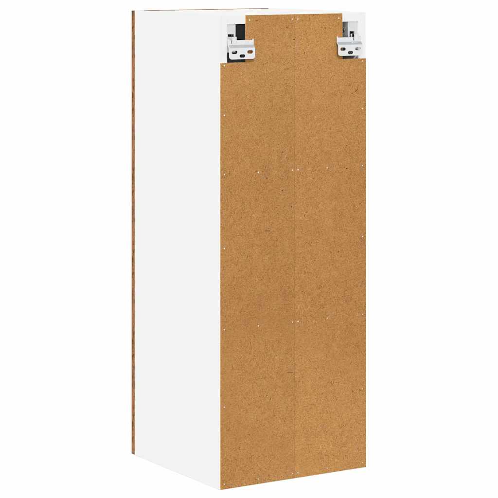 Hanging Cabinet 2 pcs Old Wood and White 30 x 31 x 80 cm