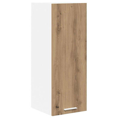 Hanging Cabinet with Door Artisan Oak and White 30 x 31 x 80 cm