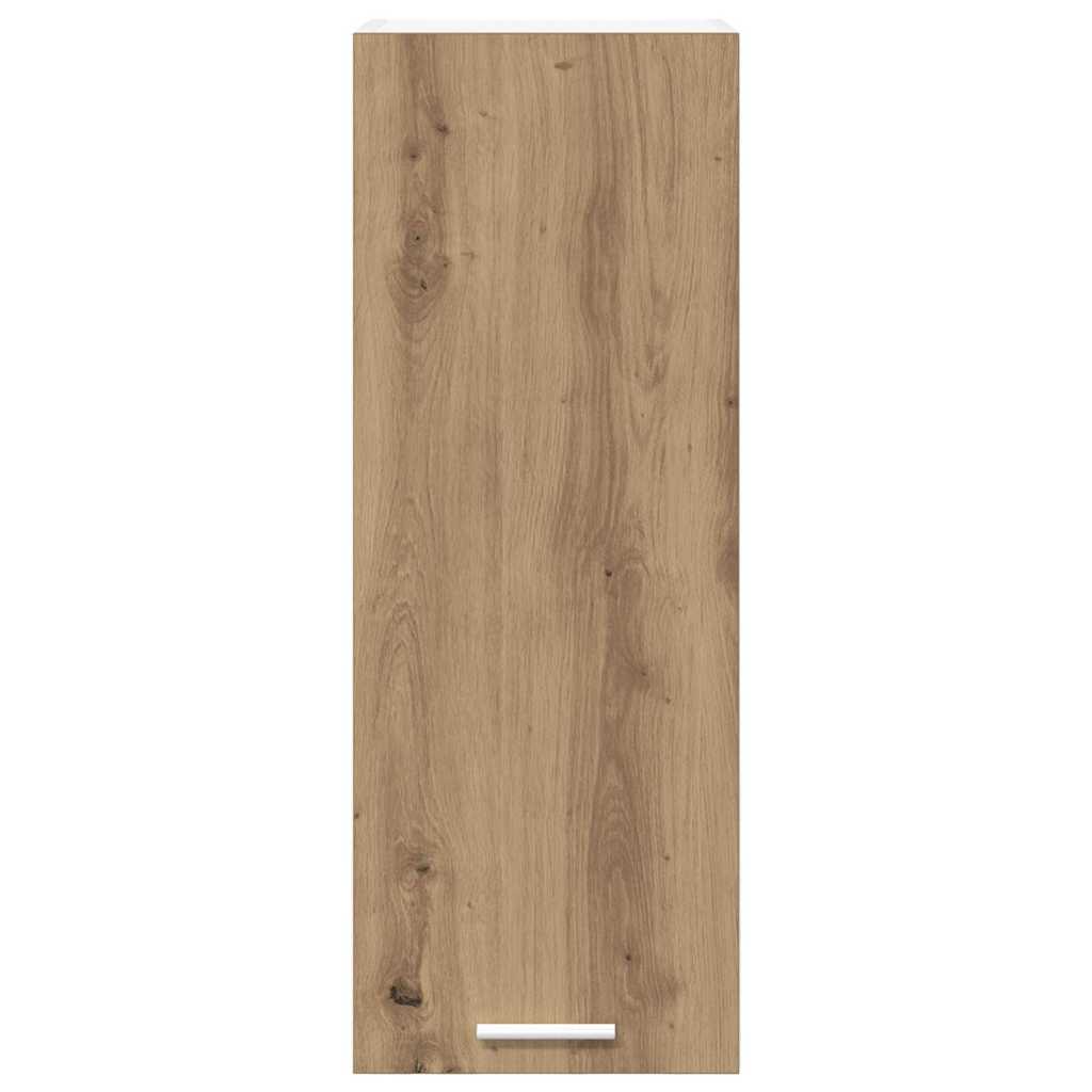 Hanging Cabinet with Door Artisan Oak and White 30 x 31 x 80 cm