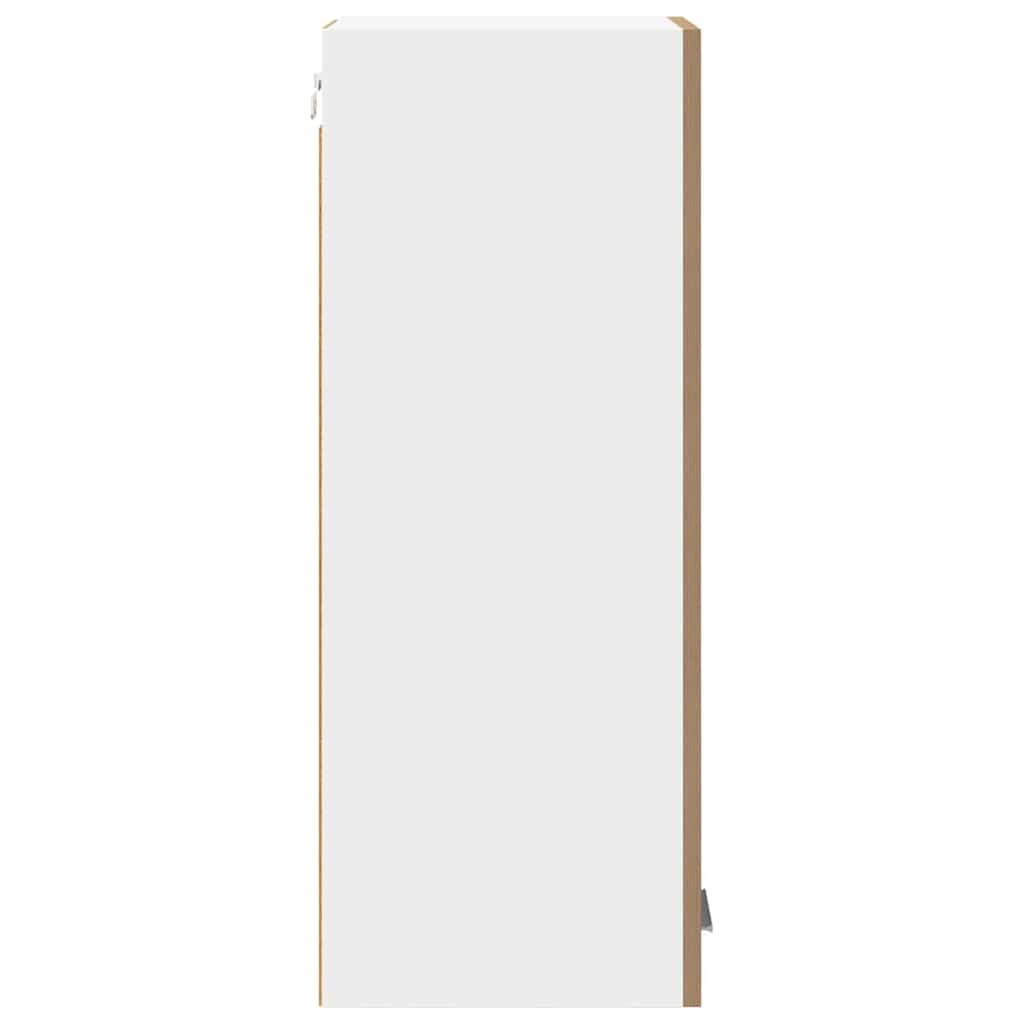 Hanging Cabinet with Door Artisan Oak and White 30 x 31 x 80 cm