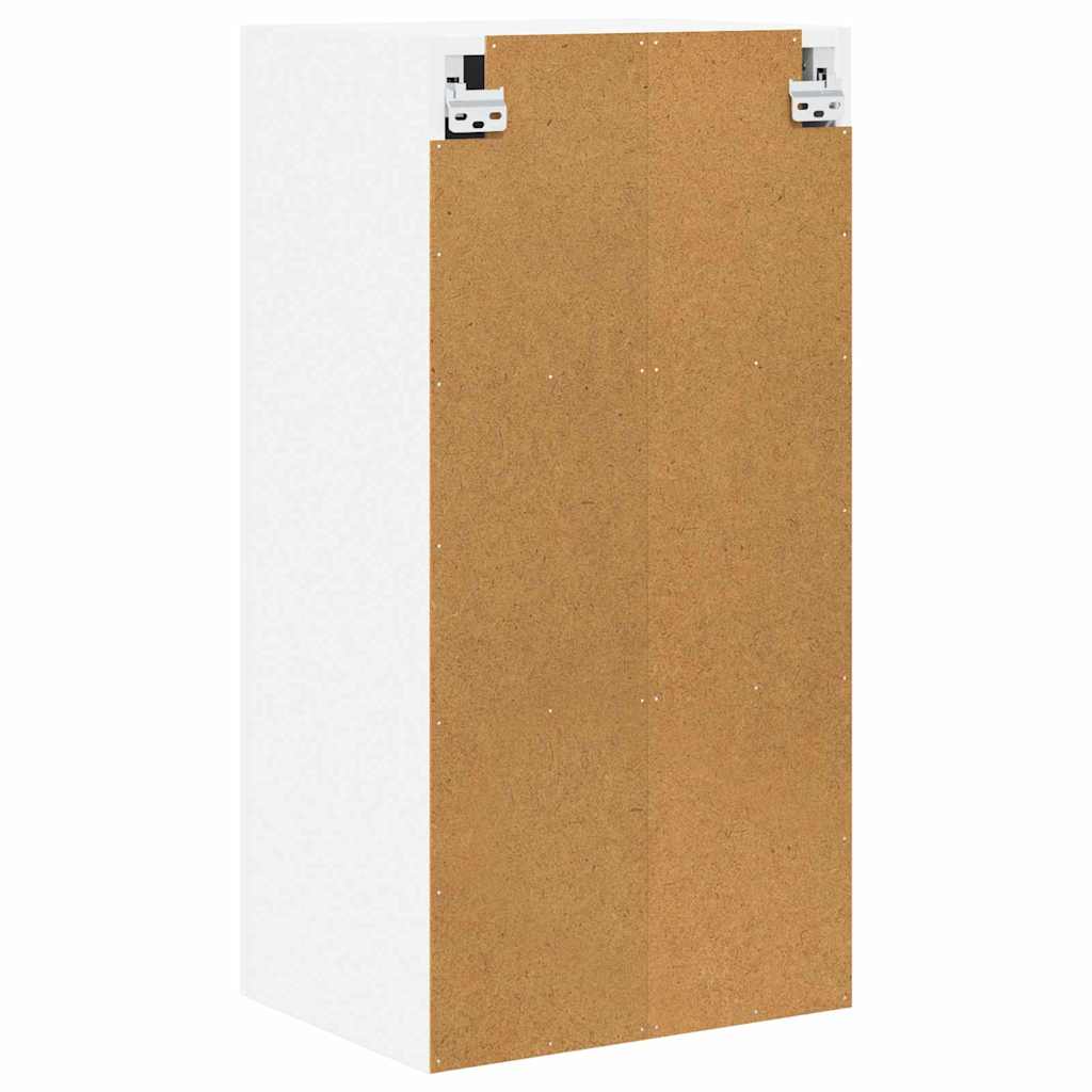 Hanging Cabinet with Door White 40 x 31 x 80 cm Engineered Wood