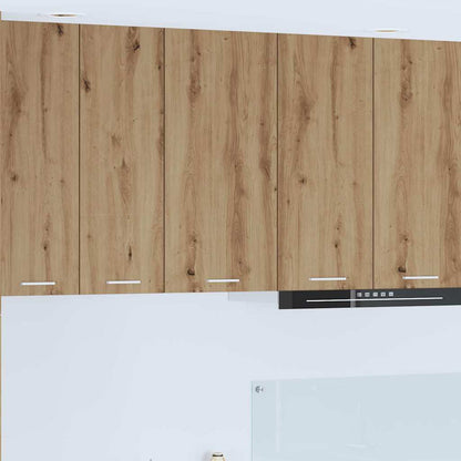 Hanging Cabinet with Door Artisan Oak and White 40 x 31 x 80 cm
