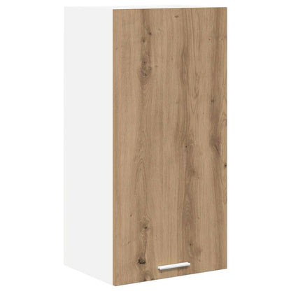Hanging Cabinet with Door Artisan Oak and White 40 x 31 x 80 cm