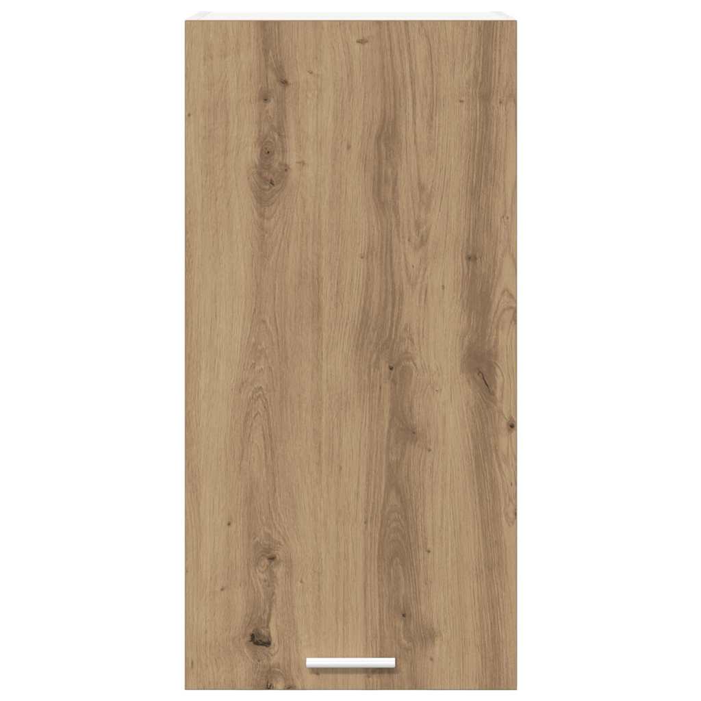 Hanging Cabinet with Door Artisan Oak and White 40 x 31 x 80 cm