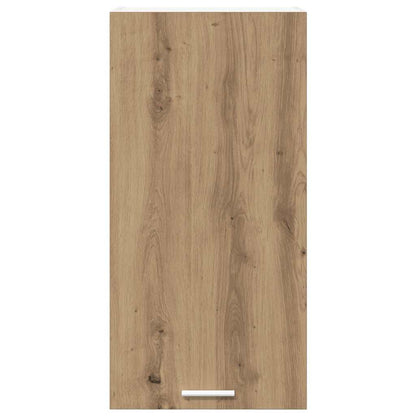 Hanging Cabinet with Door Artisan Oak and White 40 x 31 x 80 cm