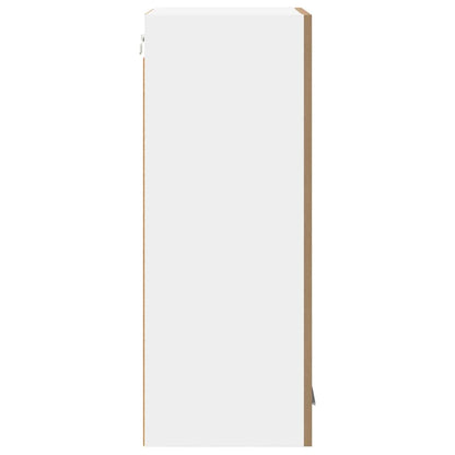Hanging Cabinet with Door Artisan Oak and White 40 x 31 x 80 cm