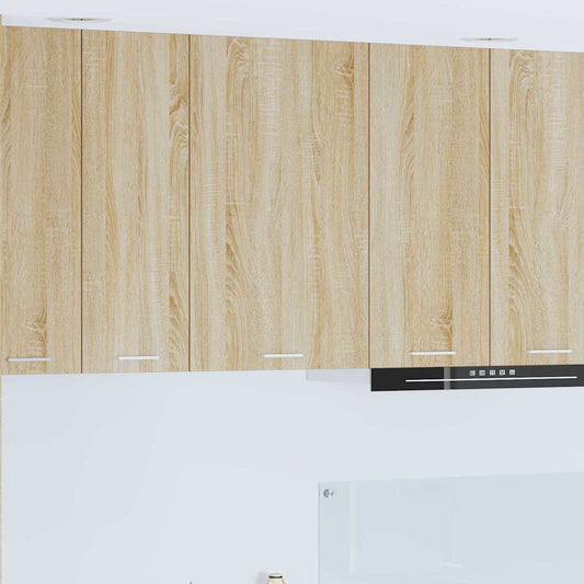 Hanging Cabinet Sonoma Oak and White 50 x 31 x 80 cm