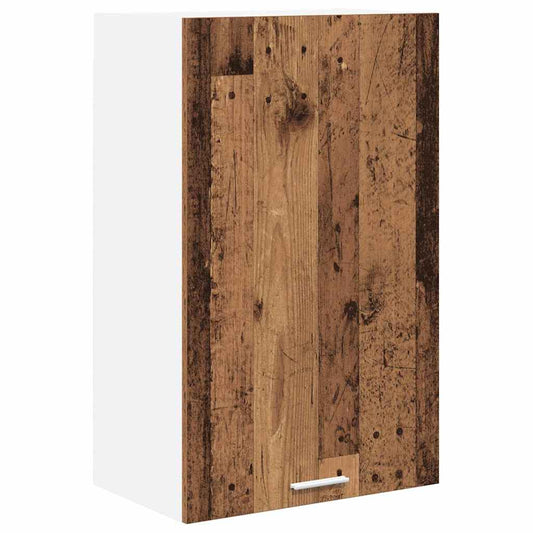 Hanging Cabinet Old Wood and White 50 x 31 x 80 cm