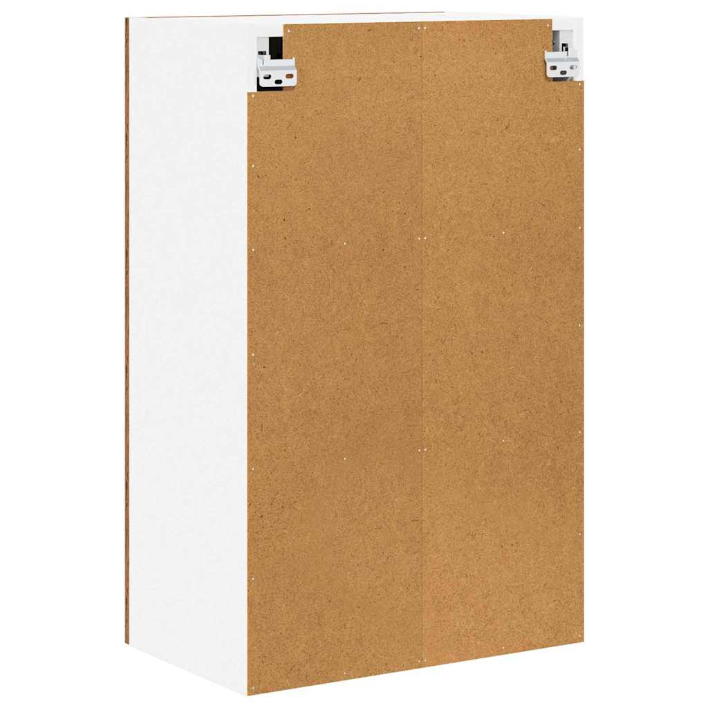Hanging Cabinet with Storage Old Wood and White 50 x 31 x 80 cm